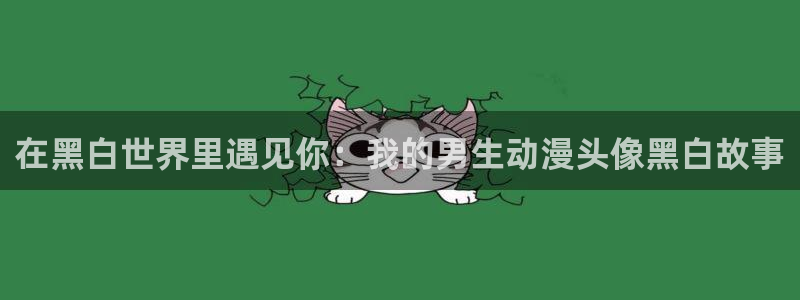 一彦动漫：在黑白世界里遇见你：我的男生动漫头像黑白故事